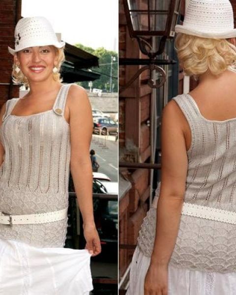 Tunic with Lace Panels