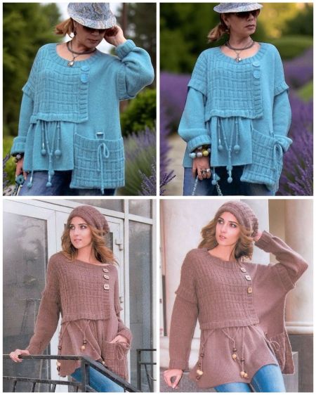 Tunic with Constructed Design