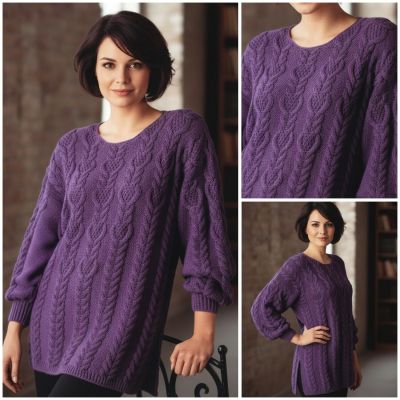 Long Tunic with Cable Pattern