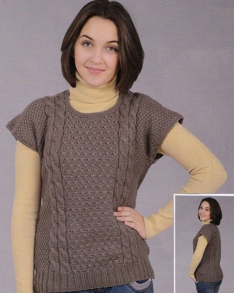 Vest in Fancy Pattern