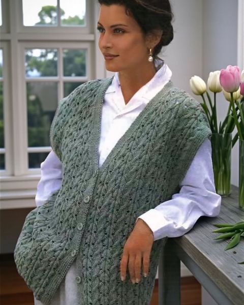 Lace Cable Vest