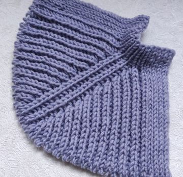 Top Down Raglan with English Rib