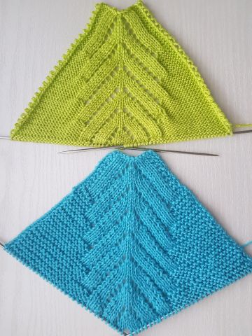 Raglan line from top to bottom